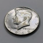 1969 D Kennedy Half Dollar 40 % Silver - Gorgeous K-8