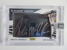 2020-21 Panini Instant NBA Clear Vision Jaden McDaniels Rookie RC Auto SSP 5/10