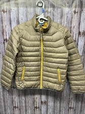 Eddie Bauer Kids Large 12 Puffer Jacket Brown And Gold Full Zip