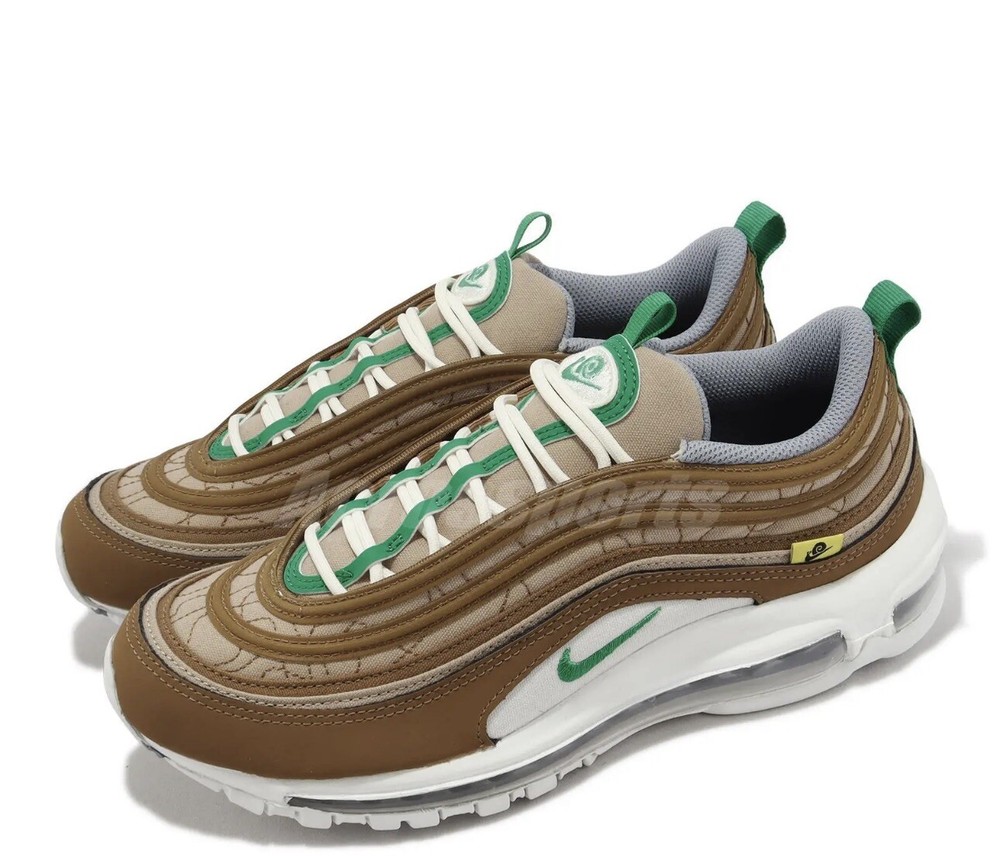 Nike Air Max 97 Moving Company Hemp Green Ale Brown Mens Size 13 Deadstock