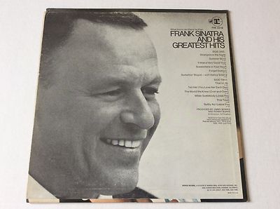 Frank Sinatra's Greatest Hits UK(英)盤 初期盤 FRANK SINATRA: Frank Sinatra's greatest hits 1967 vinyl LP