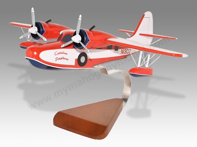 Grumman Goose G21 Catalina Seaplanes Desk Wood Airplane Model Small Scale 1/48