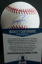 Forrest Whitley Signed Official Baseball W/Beckett COA V77824 Houston Astros