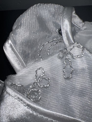 Baby's Kloset Infant S Blanco sin mangas con lentejuelas plateadas Fiesta/Bautismo Vestido EE. UU. - Imagen 5 de 20