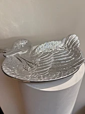 FITZ & FLOYD Design Metal Serveware Small Metal Duck Tray