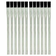12pc Acid Brush 3/8" Wide 6" Length Synthetic Horse Hair For Glue Flux Solder