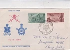 India 1963 They Defend FDC Defence Fort New Delhi special cancel written VGC