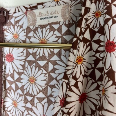 princess polly baby blue dress Altar'd State Brown Floral Dress, Large