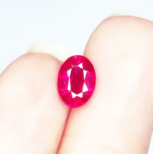 Gema de zafiro de piedra preciosa suelta certificada zafiro rosa natural de 1,17 quilates sin tratar - Imagen 9 de 12