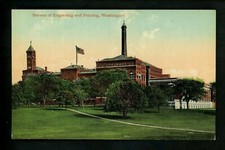 Washington DC postcard Bureau of Engraving & Printing Vintage