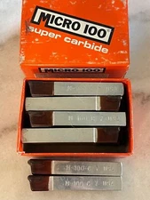 8 new MICRO-100 C-7 Super Carbide Brazed Lathe Tool Bits 3" Long x 7/16" Wide