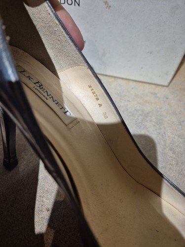 LK Bennett Shoes Solaire Pewter Size 38 UK 5 - Photo 12/15