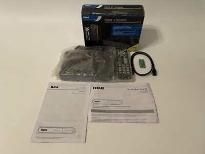 RCA DTA800B1 Digital-to-Analog TV Converter Box Open Box, Items Sealed Orig Pack