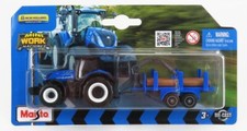 MAISTO 1/64 AGRICOLO NEW HOLLAND T7 315 TRATTORE TRAILER 2018 1:64 MODELLINO