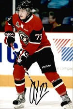 Adam Erne Signed Autographed 4x6 Photo Quebec Remparts / Tampa Bay Lightning #5