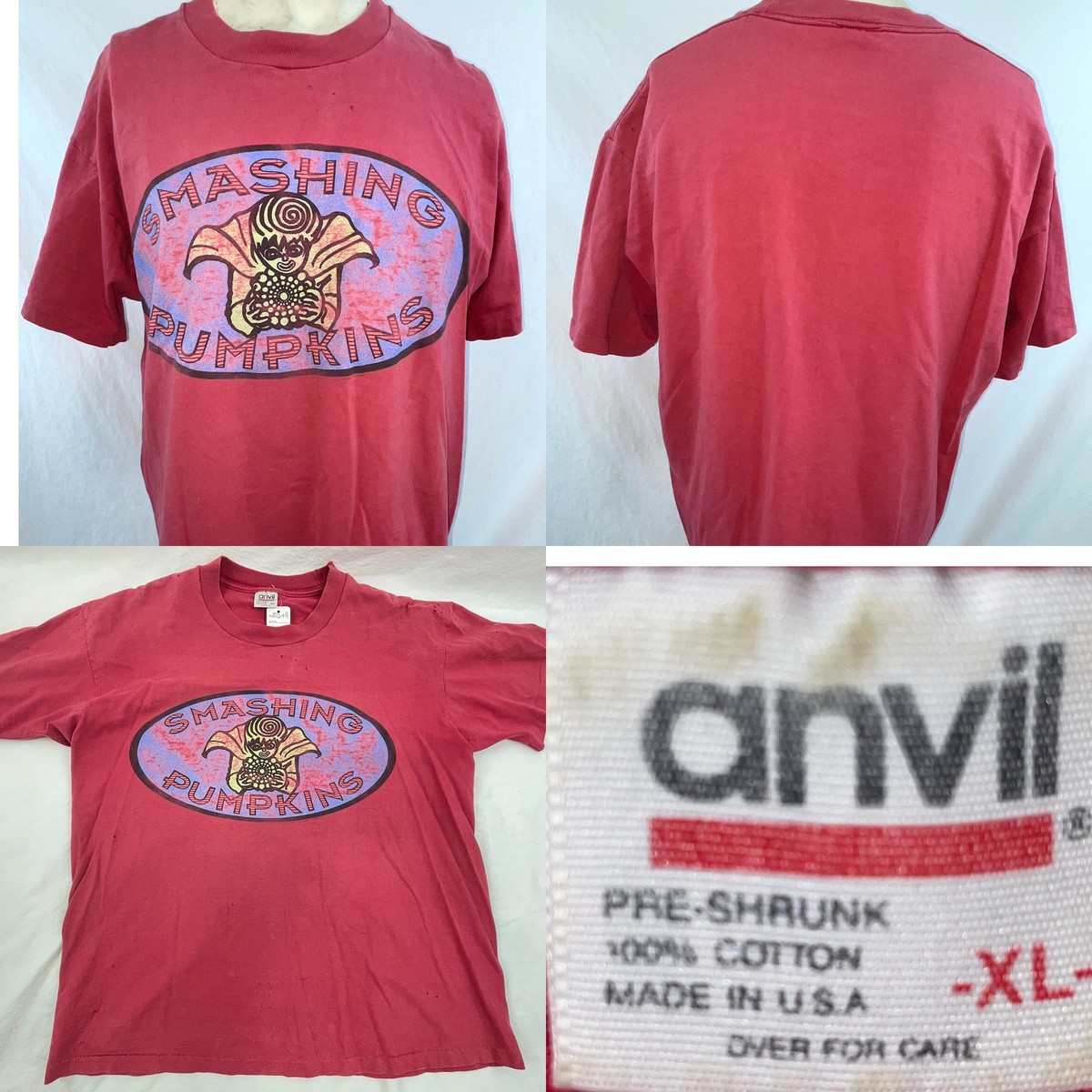 THE SMASHING PUMPKINS スマパン 1993TOUR T XL SMASHING PUMPKINS RI TOUR 93 クルーネックバンドTシャツ