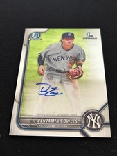 2022 Bowman Chrome Benjamin Cowles  1st BOWMAN AUTO   SS/NYY  🔥🔥🔥