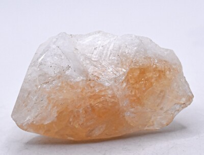 275ct White Orange Citrine Rough Sparkling Quartz Crystal Mineral - Main Image