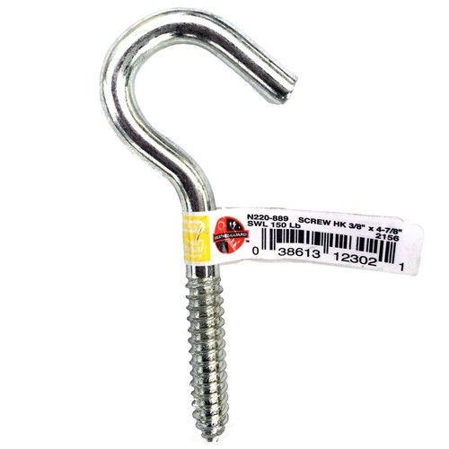 Stanley, 1/4''x4'' Screw HK, N220-889, SWL 150 Lb, 2156, 038613123021 - Picture 3 of 4