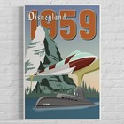 Disneyland 1955-1959 Monorail Poster Art