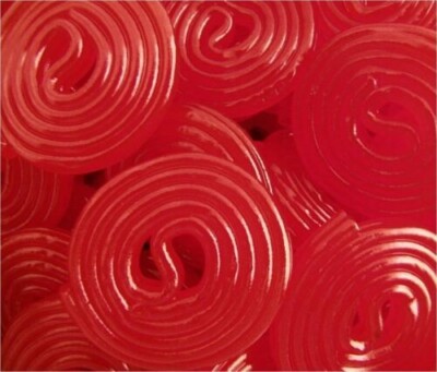 Broadway Red Strawberry Licorice Wheels - Bulk Candy 1 lb - made in Europe