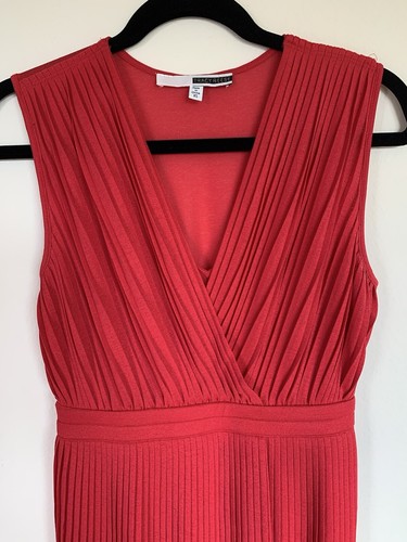 Trace Reese Pleated Midi Dress in Red, Size XS Anthropologie Was $198 - Picture 4 of 7
