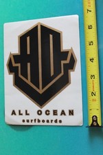 AO ALL OCEAN Surfboards SURF FUSION Vintage Surfing STICKER