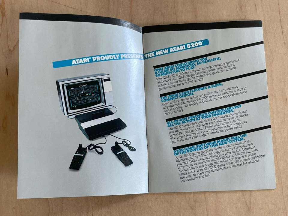 ATARI 5200 Gaming System Brochure Marketing Booklet Clean/VG+ No Tears/Creases - Image 4 of 4
