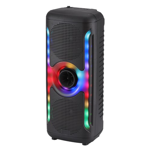 Portable Party Bluetooth PA Loud Speaker Dual 6.5" Subwoofer DJ Lights FM AUX TF - Picture 7 of 11