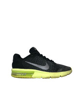 Nike Air Max Sequent 2 GS 'Black Volt' Running Shoes Boys Size: 7y 869993-008