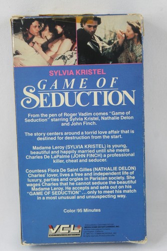 Game of Seduction VHS VCL Video Sylvia Kristel Nathalie Delon Erotic Sensual - Picture 8 of 8