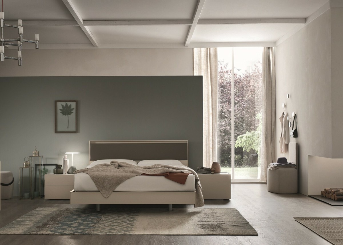 COMODINI MODERNI LACCATO OPACO TOP COLORE MARMO AF-ELLEN L58 cm