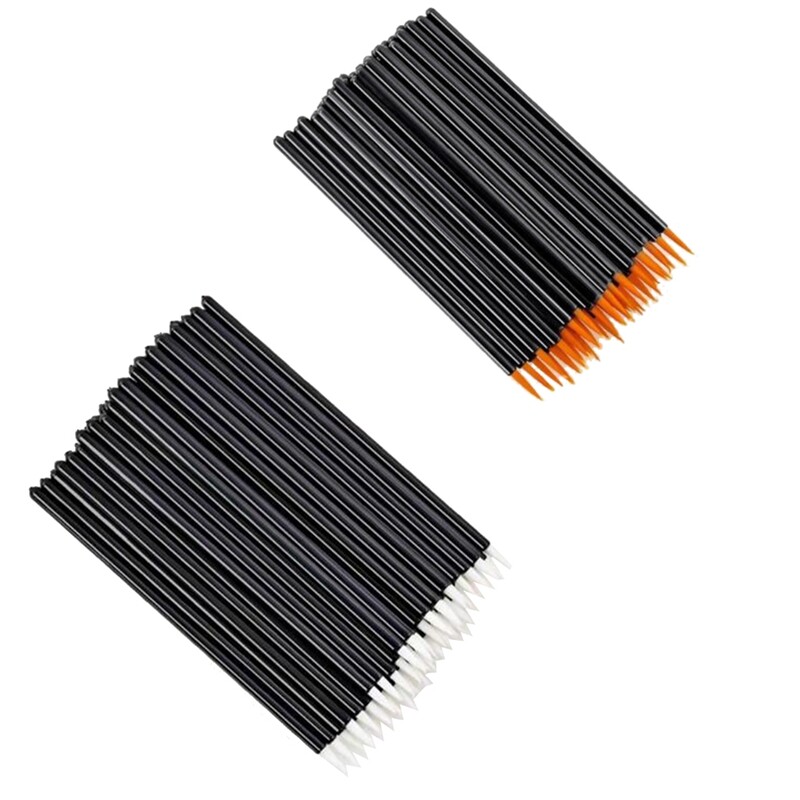 100Piece Beauty Makeup Eyeliner Brushes Disposable Eyeliner Brush with