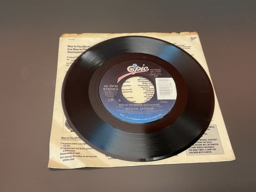 Michael Jackson "Man In The Mirror" “The Way You Make Feel” 45 rpm lot - Picture 4 of 4