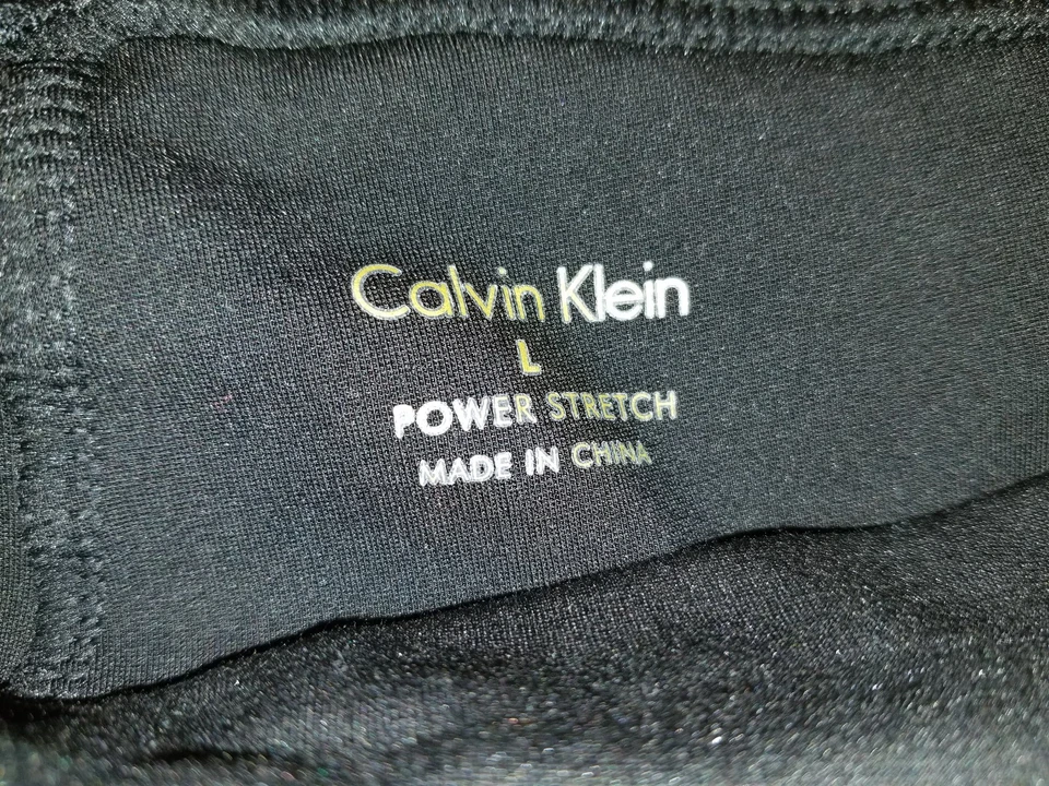 Calvin Klein Womens Pants Size L Large Black Power Stretch - Image 2 of 3