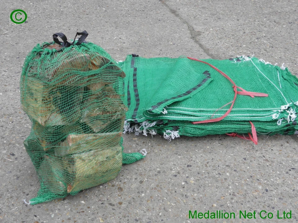 500 NET BAGS 45x60cm log vegetable nets SACKS mesh Leno Woven medallionnet