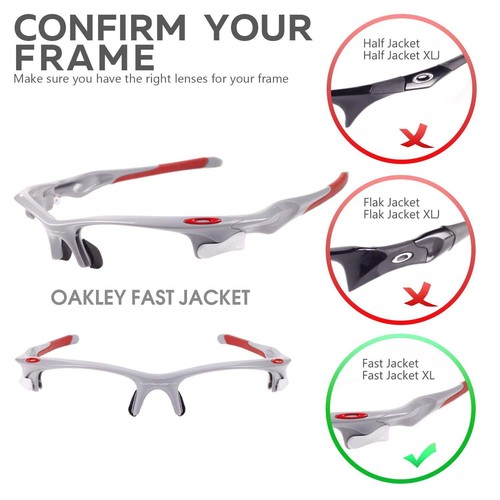 Kit de lentes moradas polarizadas Walleva y goma morada para chaqueta rápida Oakley - Imagen 5 de 8