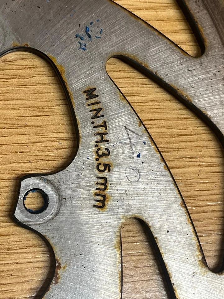 Disco de freio traseiro Aprilia Tuono 125 4t Lc 2017 - 2020 espessura 4,0 mm - Imagem 3 de 3