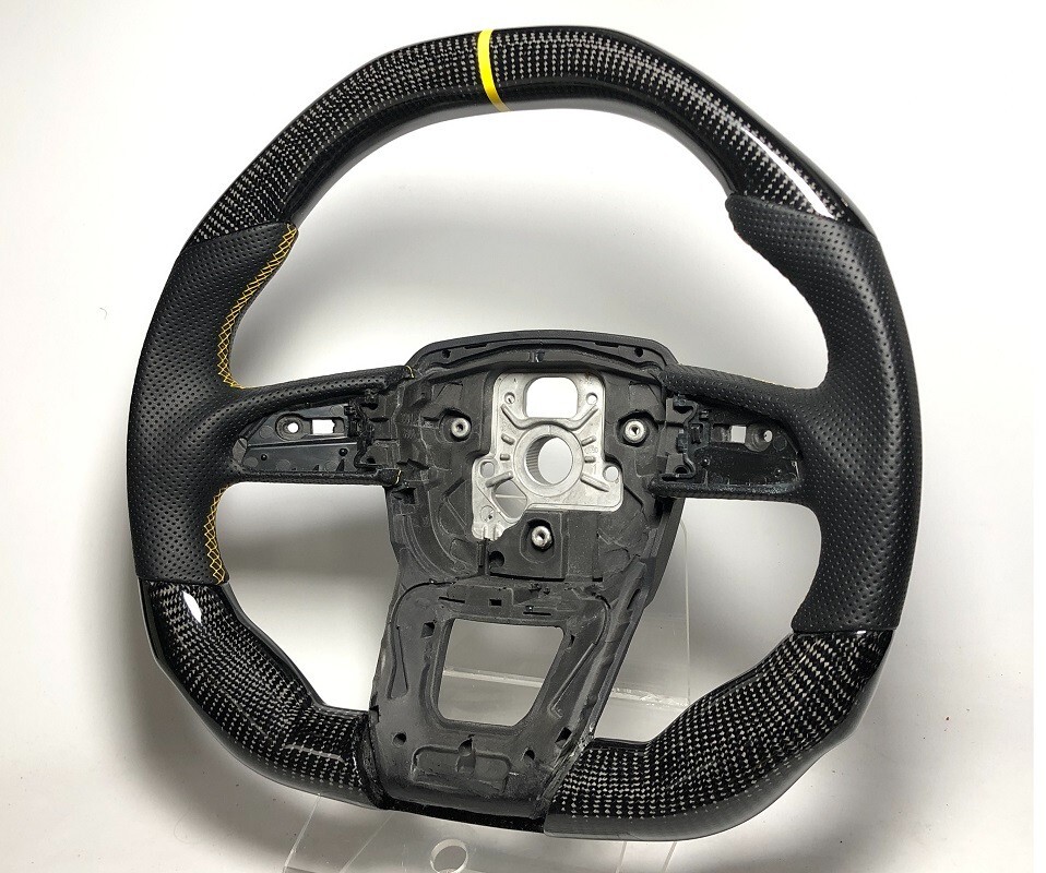 Carbon flat top Sport steering wheel Lamborghini URUS models No Exchange Yellow