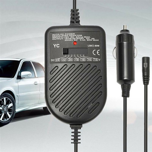 15V-24V Universal Notebook Laptop Power Supply Car Charger Adapter w/ 8 Tips AO - Picture 6 of 9