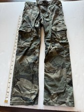 Wrangler Pants/Jeans Boys 7 Green Camo Cargo Adjustable Waist Pockets Outdoor
