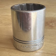 Williams Tools 1-14 Shallow Socket 12 Drive St-1240 Made In Usa Read Williams Tools 1-14 Shallow Socket 12 Drive St-1240 Made In Usa Read