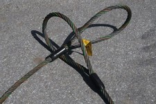 Certified 1" Wire Rope Steel Safety Sling Choker 20 Ton 8-20 ft Made in USA