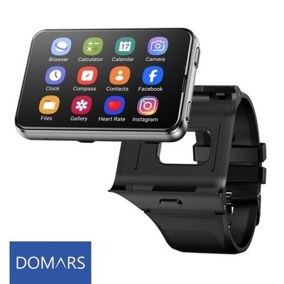 Domars 2.88 Inch Smartwatch für Herren,Videoanruf,Dual-Kameras Für IOS Android