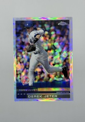 2000 TOPPS CHROME DEREK JETER #15 REFRACTOR ULTRA RARE SP HOF