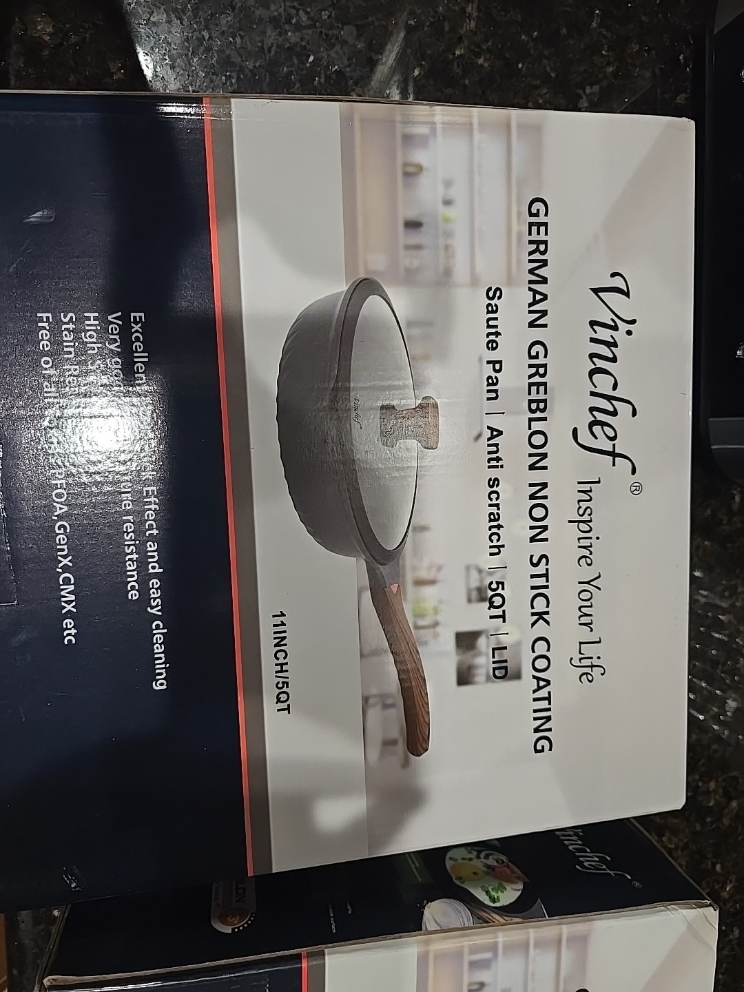 11 Inch 5qt Vinchef German Greblon Non Stick Coating Pan New In The Box