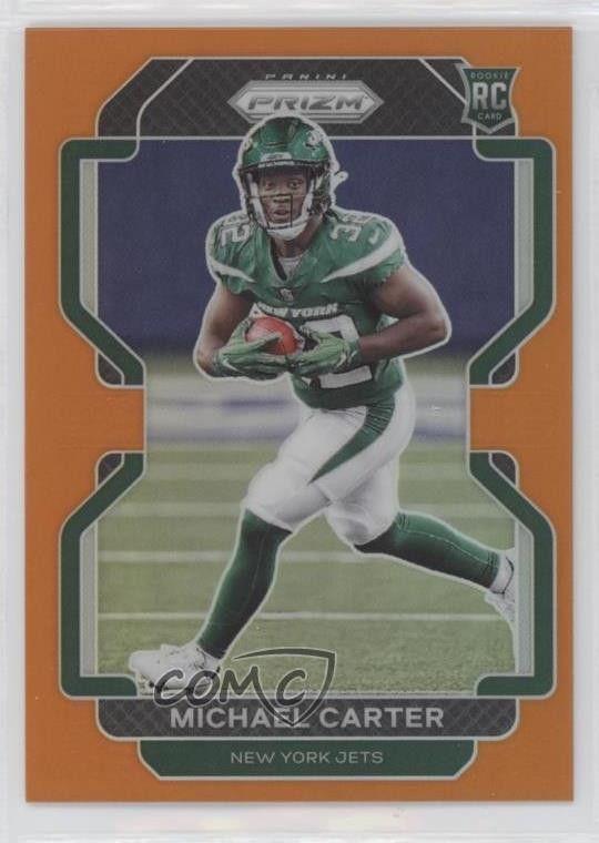 2021 Panini Prizm Rookie Orange Prizm 181/249 Michael Carter #365 Rookie RC 7l6