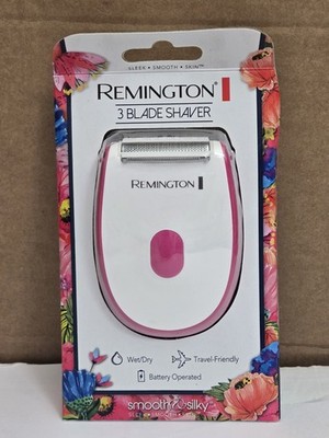 Remington Smooth & Silky 3-Blade Shaver Compact Wet Dry Battery Travel SEALED