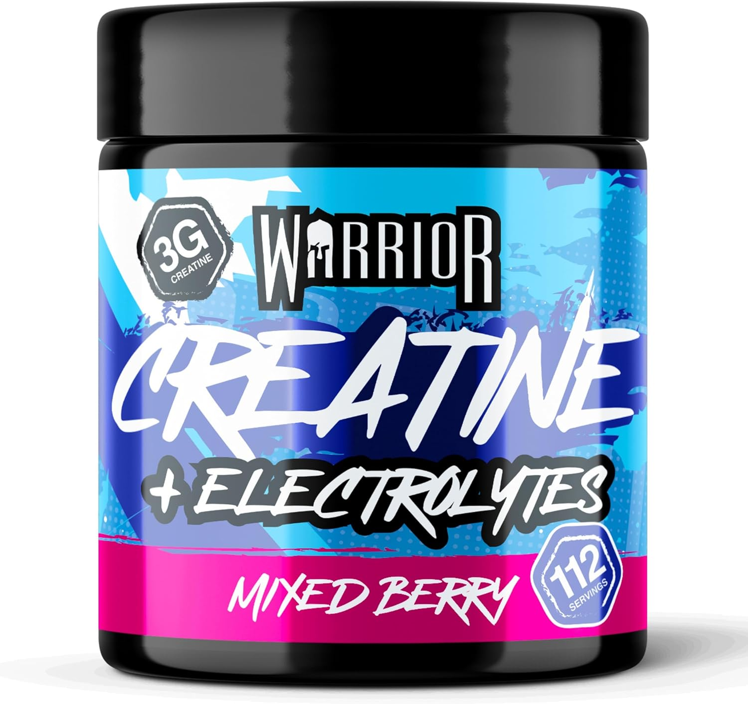 Warrior Creatine Monohydrate + Electrolytes 360g (112 Servings) – Creatine & Ele