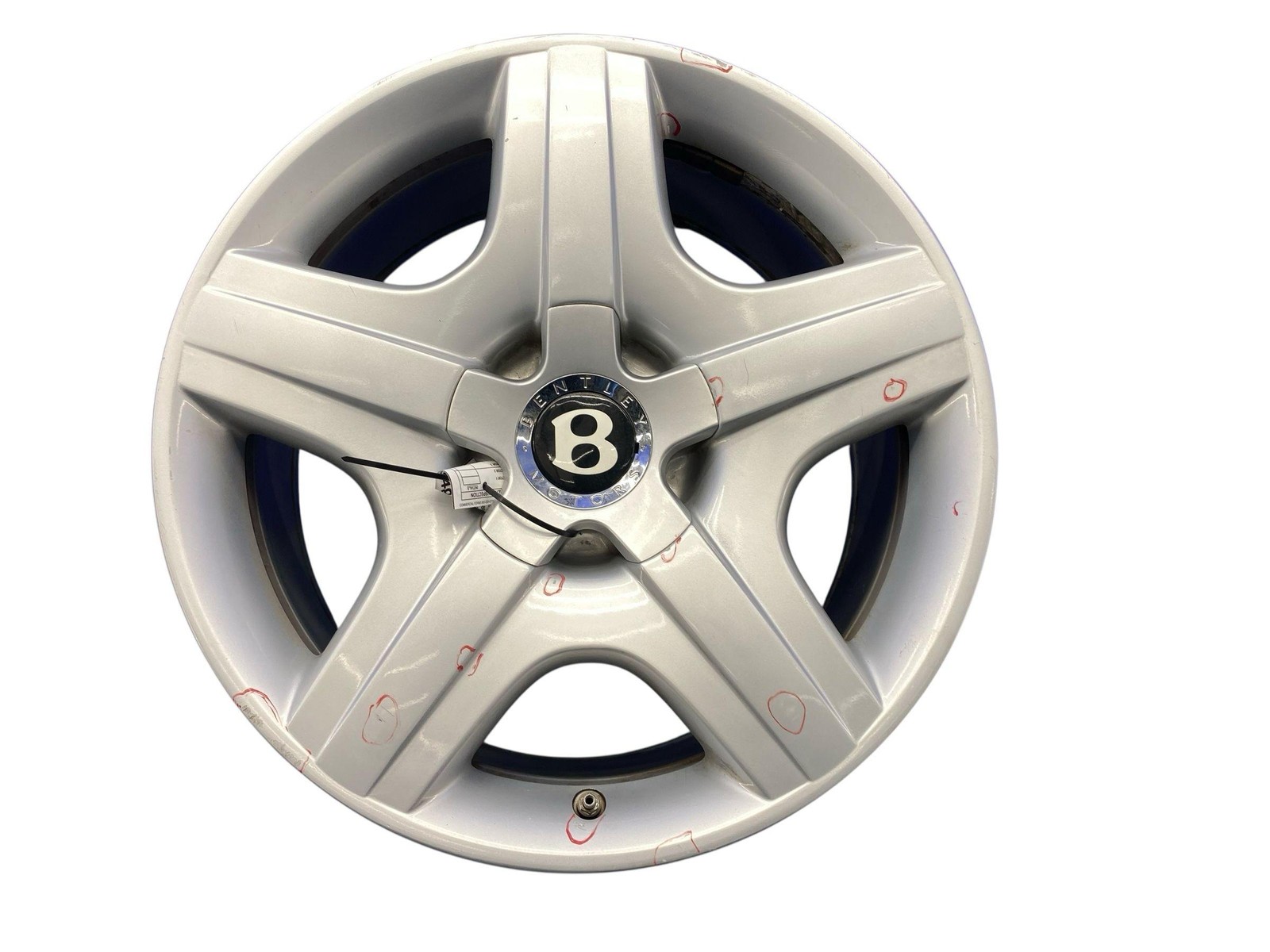 2006-2012 BENTLEY CONTINENTAL FLYING SPUR 19X9 FIVE SPOKE WHEEL RIM *CURB RASH*